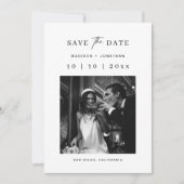 Klassische Hochzeit speichern das Datum Einladung (Vorderseite)