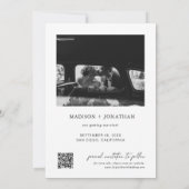 Klassische Hochzeit speichern das Datum Einladung (Rückseite)