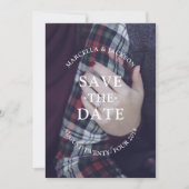 Klassische Hochzeit speichern das Datum Save The Date (Vorderseite)