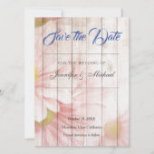 Klassische Hochzeit von Beruflichem Blumenstrauß Save The Date (Vorderseite)