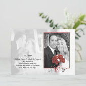 Klassische Hochzeitsankündigung Einladung (Stehend Vorderseite)