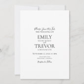 Klassische Hochzeitseinladung (Vorderseite)