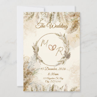 Klassische Hochzeitseinladung Einladung