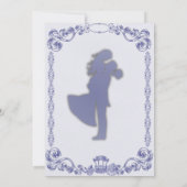 Klassische Hochzeitseinladung  Einladung (Rückseite)