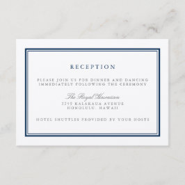 klassische Hochzeitsempfehlung Begleitkarte