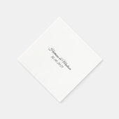 Klassische Hochzeitsfeier mit Sonderschrift Serviette (Ecke)