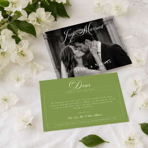 Klassische Hochzeitsfotos als Hochzeitsanzeigen Einladung