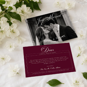 Klassische Hochzeitsfotos – Hochzeitsanzeigen Einladung