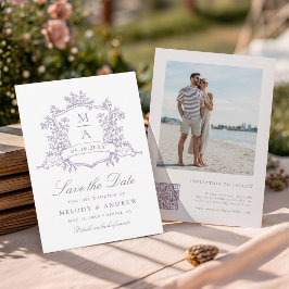 Klassische Hochzeitsfotos im Lavendelgarten Save The Date