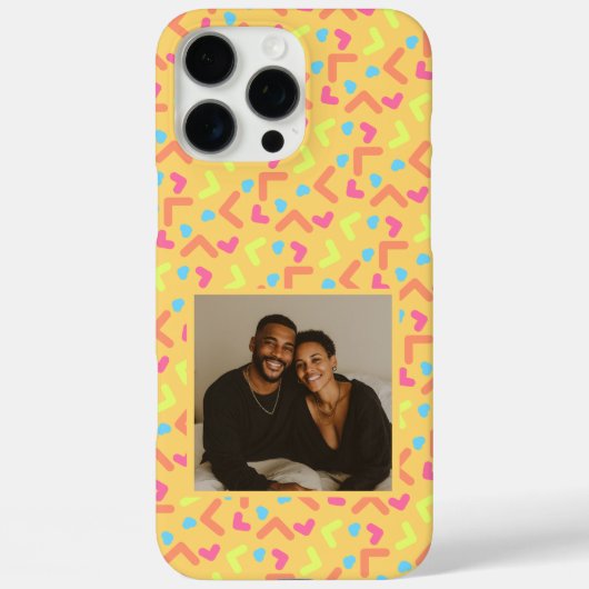 Klassische Hochzeitsgeschenkideen Memphis-Muster Case-Mate iPhone Hülle (Rückseite)