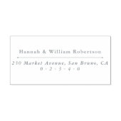 Klassische Hochzeitsnamen und Rücksendeadresse nac Permastempel (Design)