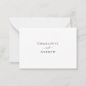 Klassische Hochzeitsreaktion-UAWG Mitteilungskarte (Rückseite)