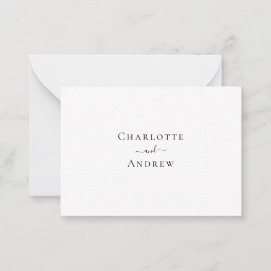 Klassische Hochzeitsreaktion-UAWG Mitteilungskarte (Rückseite)