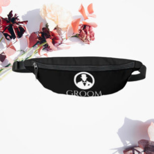 Klassische Hochzeitstasche für den Bräutigam Bauchtasche