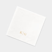 Klassische Hochzeitstipendiaten Servietten Mit Folie (Links)