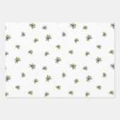Klassische Holly Weihnachtsgärtnerei mit Beeren Geschenkpapier Set (Vorderseite)