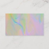 Klassische holografische Dankeschön elegante Visit Visitenkarte (Rückseite)