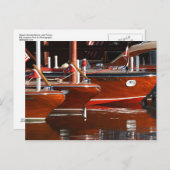 Klassische hölzerne Boote, Lake Tahoe… Postkarte (Vorne/Hinten)