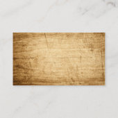 Klassische hölzerne Piraten-Art Visitenkarte (Rückseite)