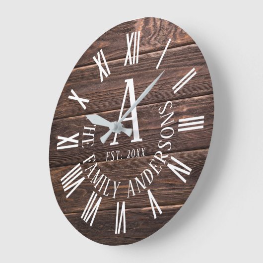 Klassische Holzfamilie große Uhr (Winkel)