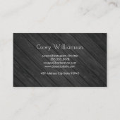 Klassische Holzpaneele aus Barbershop Visitenkarte (Rückseite)