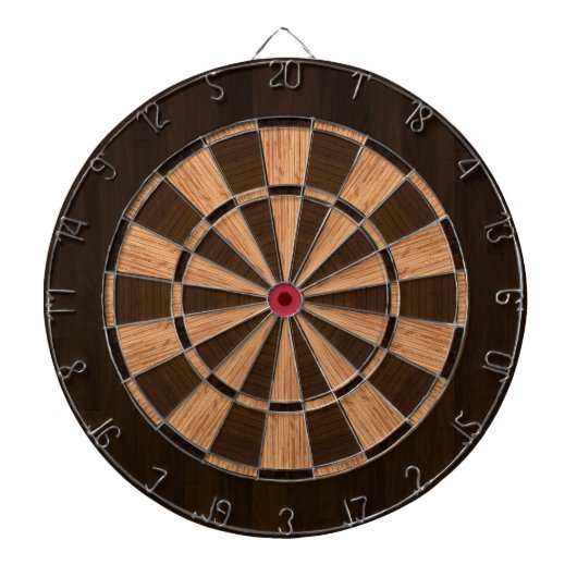 Klassische Holztafel Dartscheibe (vorne)