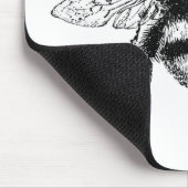 Klassische Hummel-Biene Mousepad (Ecke)
