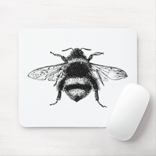 Klassische Hummel-Biene Mousepad (Mit Mouse)