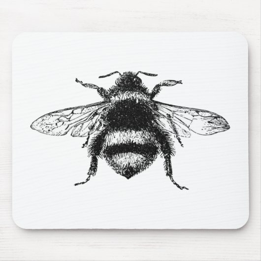 Klassische Hummel-Biene Mousepad (Vorne)