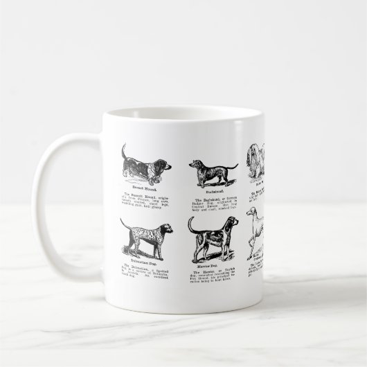 KLASSISCHE HUNDBREEDS KAFFEE-TASSE KAFFEETASSE (Links)