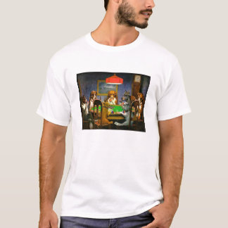 Klassische Hunde, die Poker-Bild auf T-Shirt