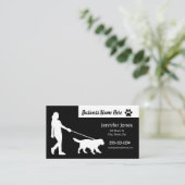 Klassische Hunde-Wanderkarten mit Zeitplan Visitenkarte (Stehend Vorderseite)