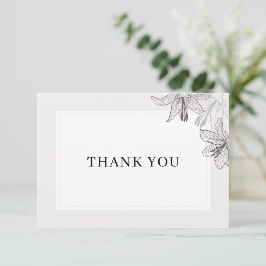 Klassische Illustrierte Bläschen Dankeskarte (Stehend Vorderseite)