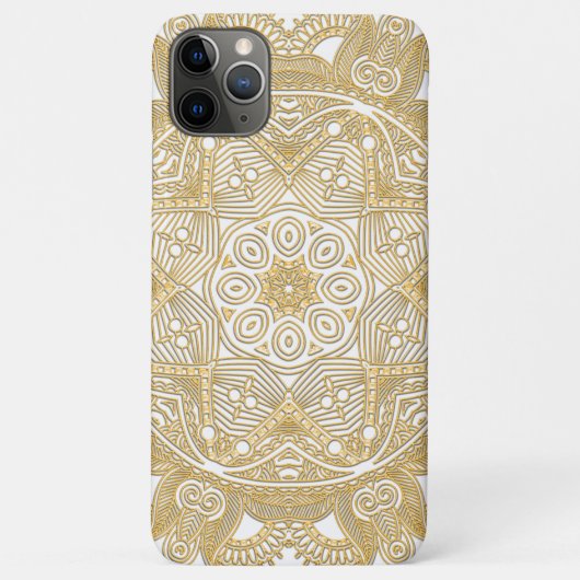 Klassische Imitate Gold Mandala Art Pattern Case-Mate iPhone Hülle (Rückseite)