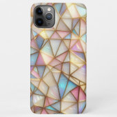 Klassische Imitate Iridescent Glas Polygon Mosaik iPhone Hülle (Rückseite)