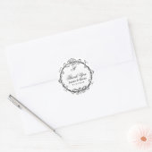 Klassische, individuell anpassbare Mit Monogramm S Runder Aufkleber (Umschlag)