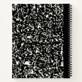 Klassische, individuell anpassbare Schwarz-Zusamme Notizblock (Rückseite)