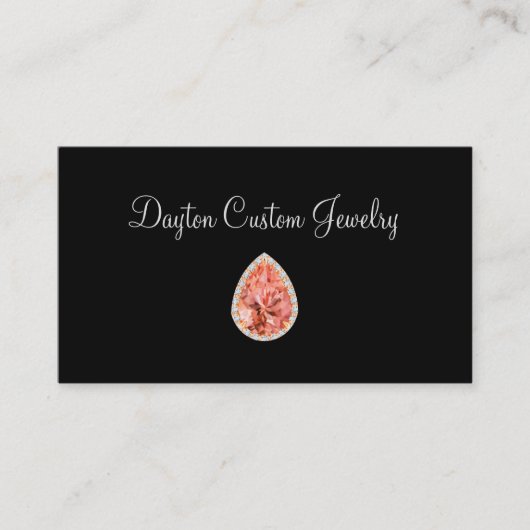 Klassische individuelle Jeweler-Visitenkarten Visitenkarte (Vorderseite)