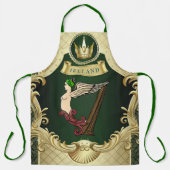 Klassische Irish Celtic Harp Service Schürze (Vorderseite)