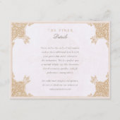 Klassische Islamische Blumenausweis Begleitkarte (Vorderseite)