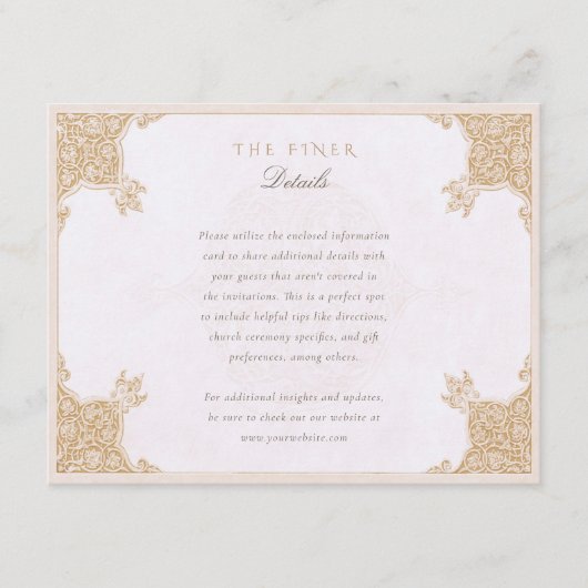 Klassische Islamische Blumenausweis Begleitkarte (Vorderseite)