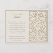 Klassische Islamische Blumenausweis Begleitkarte (Vorderseite)