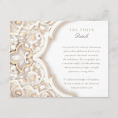 Klassische Islamische Blumenausweis Begleitkarte (Vorderseite)