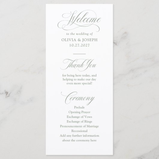 Klassische italienische Elegance Weiß und Weiß | H Programm (Vorderseite)