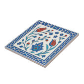 Klassische Iznik Keramik Tile in Blau und Rot Fliese (Seite)