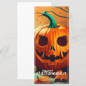 Klassische Jack-o-Lantern-Herbstwaldszene (Vorne/Hinten)