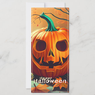 Klassische Jack-o-Lantern-Herbstwaldszene