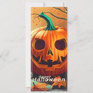 Klassische Jack-o-Lantern-Herbstwaldszene