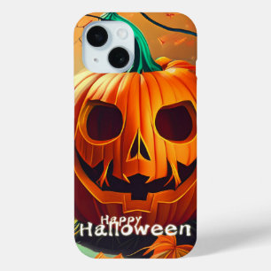 Klassische Jack-o-Lantern-Herbstwaldszene Case-Mate iPhone Hülle
