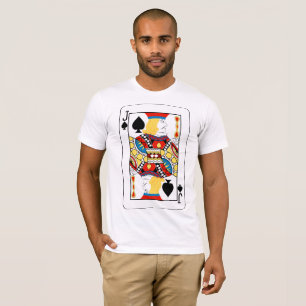 Klassische Jack of Spades Poker Karte T-Shirt